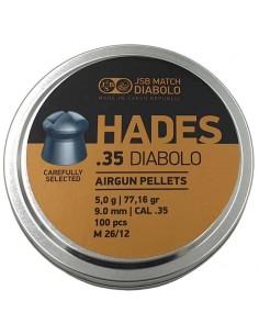 Hades 9mm /  .35  /  77,16 Grain- 5,0 Gram /  Hollow Point / 100 Stuks -3028-a